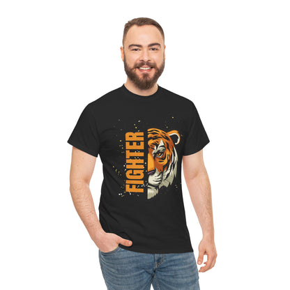 Fighter Tiger Graphic Tee - Unisex Cotton T-Shirt
