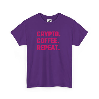 Crypto Coffee Repeat (Version 2) T-Shirt