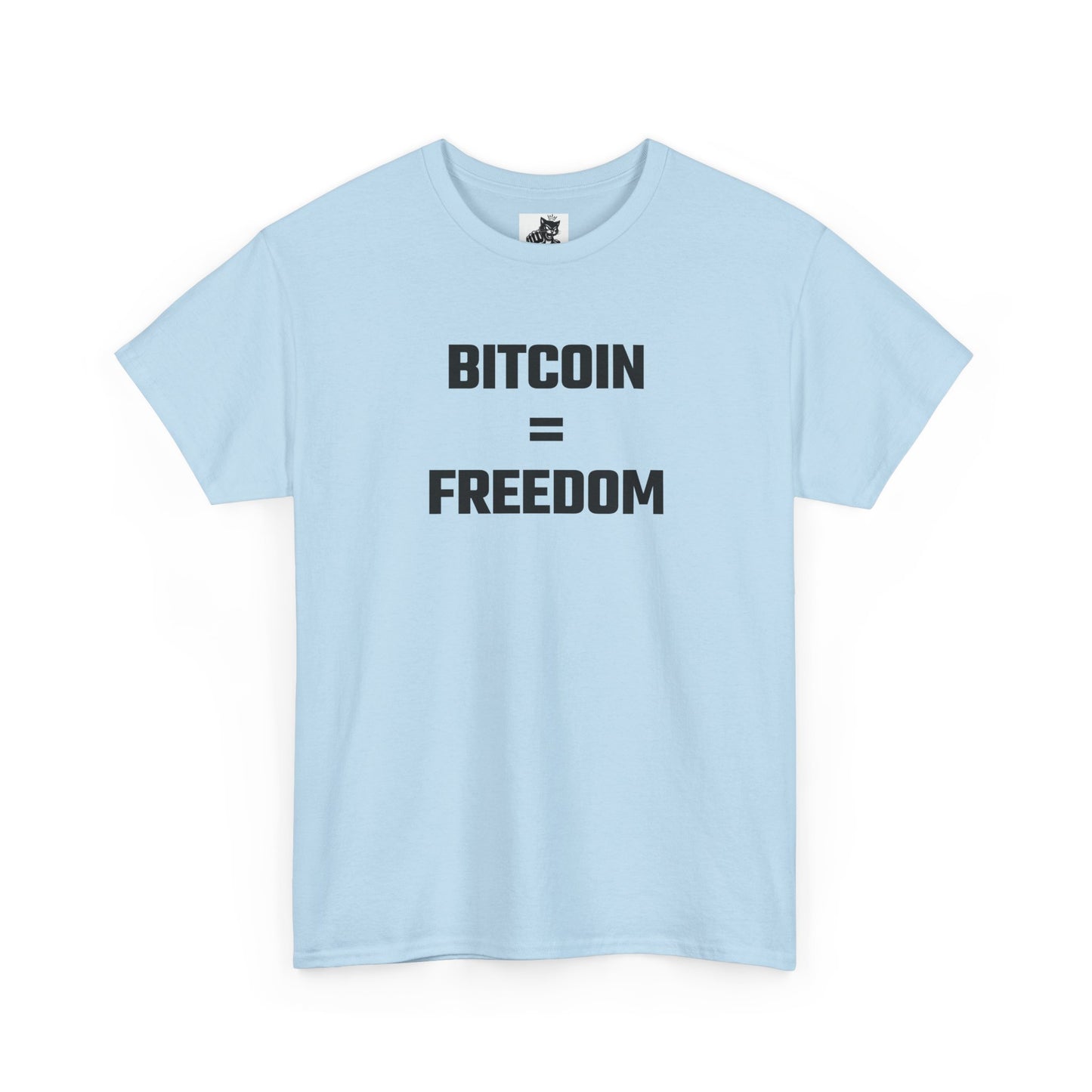Bitcoin Equals Freedom Crypto Themed T-Shirt