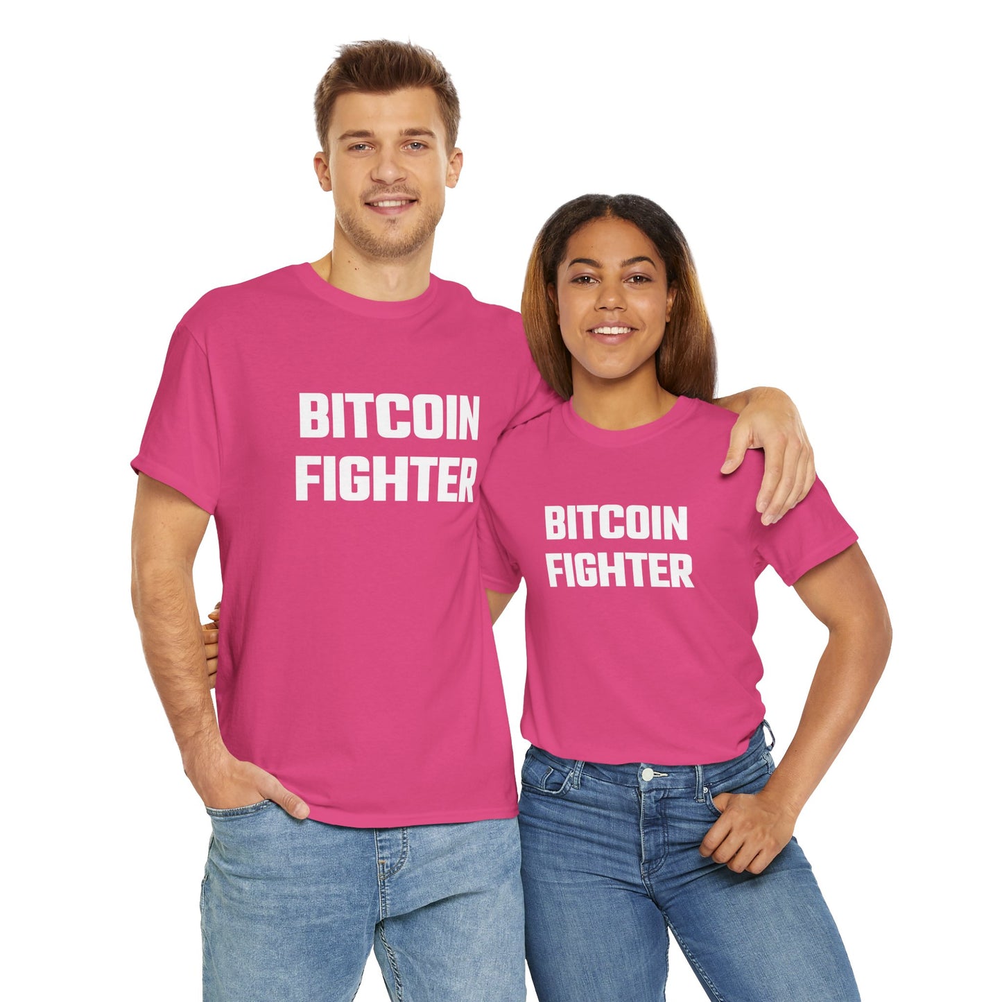 Bitcoin Fighter Graphic Tee - Unisex Cotton T-Shirt