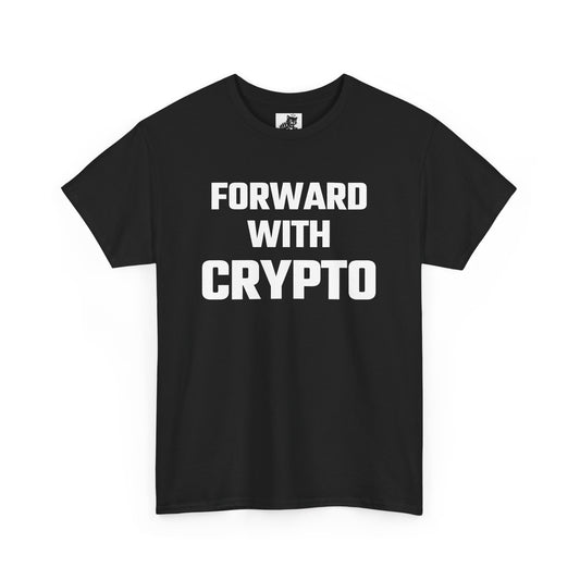 Forward With Crypto Graphic Tee - Unisex Cotton T-Shirt