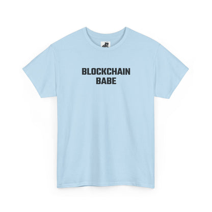 Blockchain Babe Crypto Themed T-Shirt