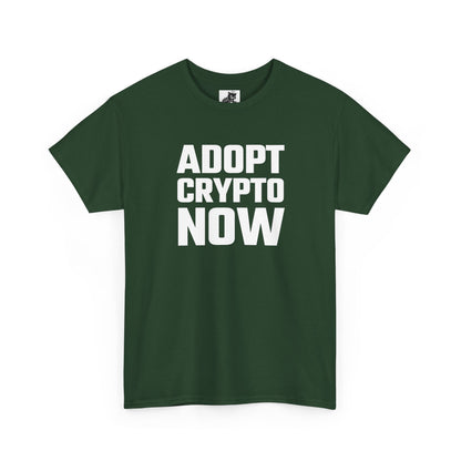 Adopt Crypto Now Graphic T-Shirt