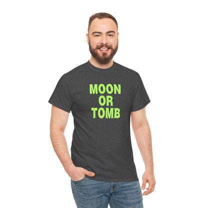 Moon Or Tomb (Version 2) Graphic Tee - Crypto Halloween T-Shirt