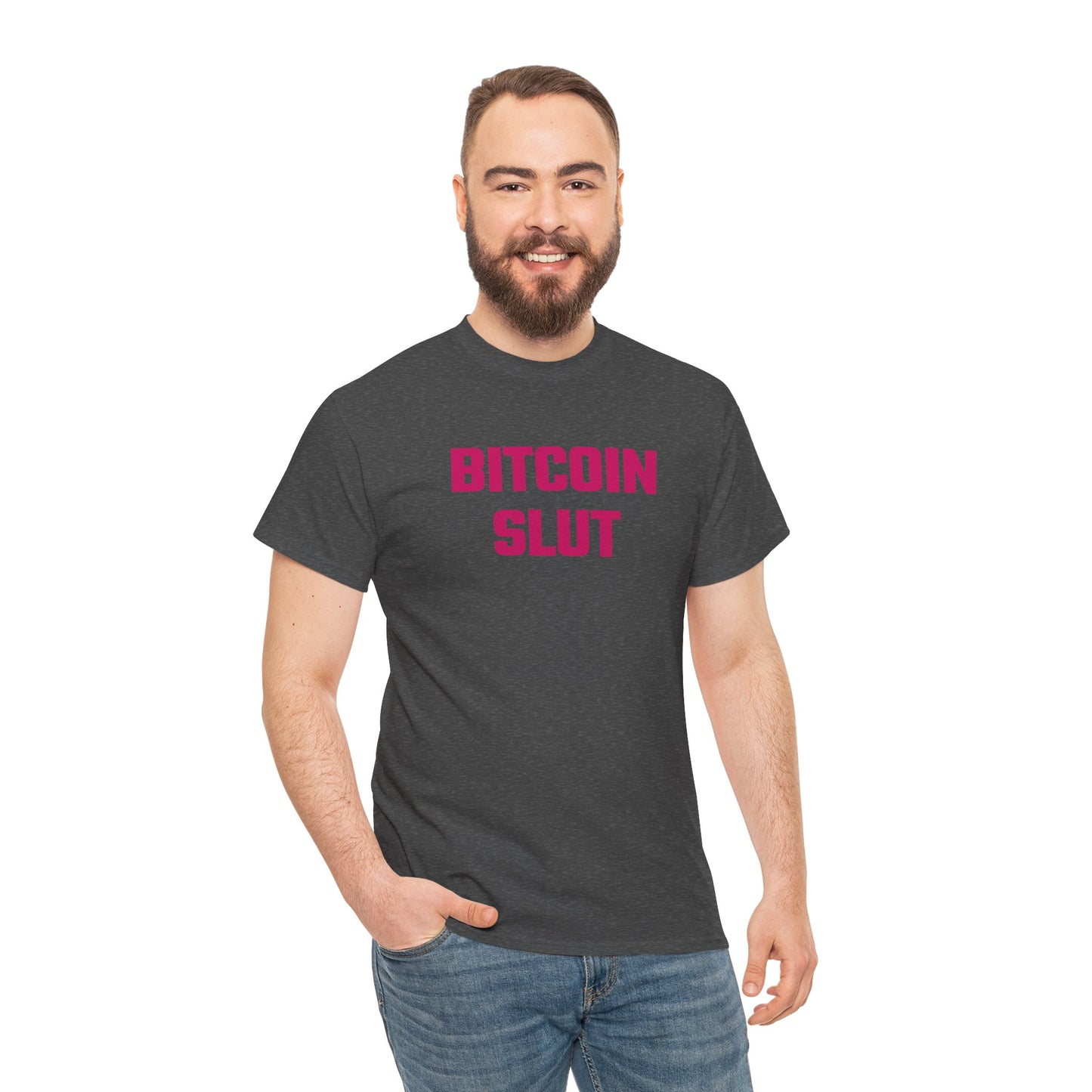 Bitcoin Slut (Version 2) Graphic Tee - Unisex Cotton T-Shirt