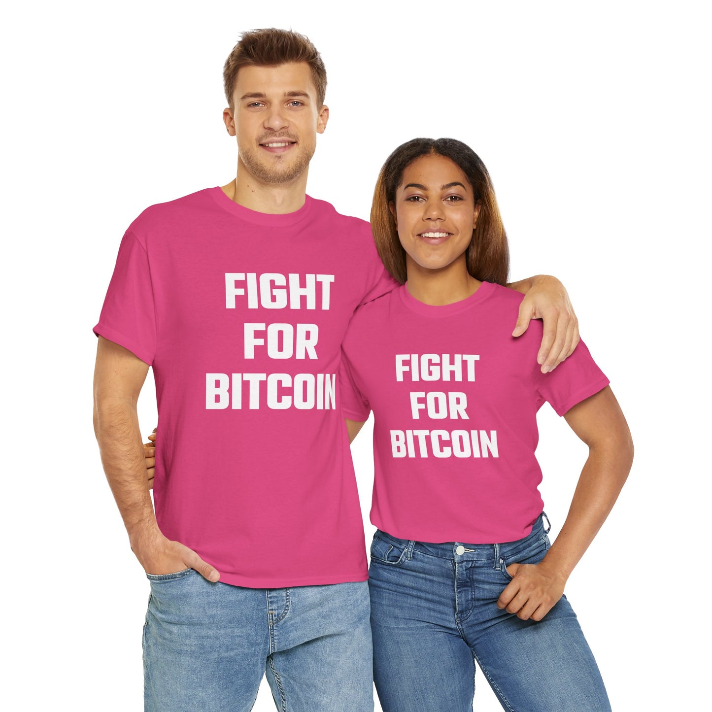 Fight for Bitcoin Graphic Tee - Unisex Cotton T-Shirt