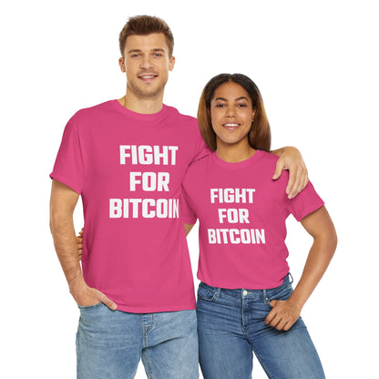 Fight for Bitcoin Graphic Tee - Unisex Cotton T-Shirt