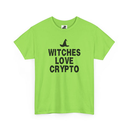 Witches Love Crypto (Version 2) Graphic Tee - Crypto Halloween Witch T-Shirt