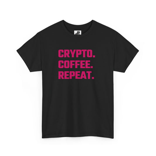 Crypto Coffee Repeat (Version 2) T-Shirt