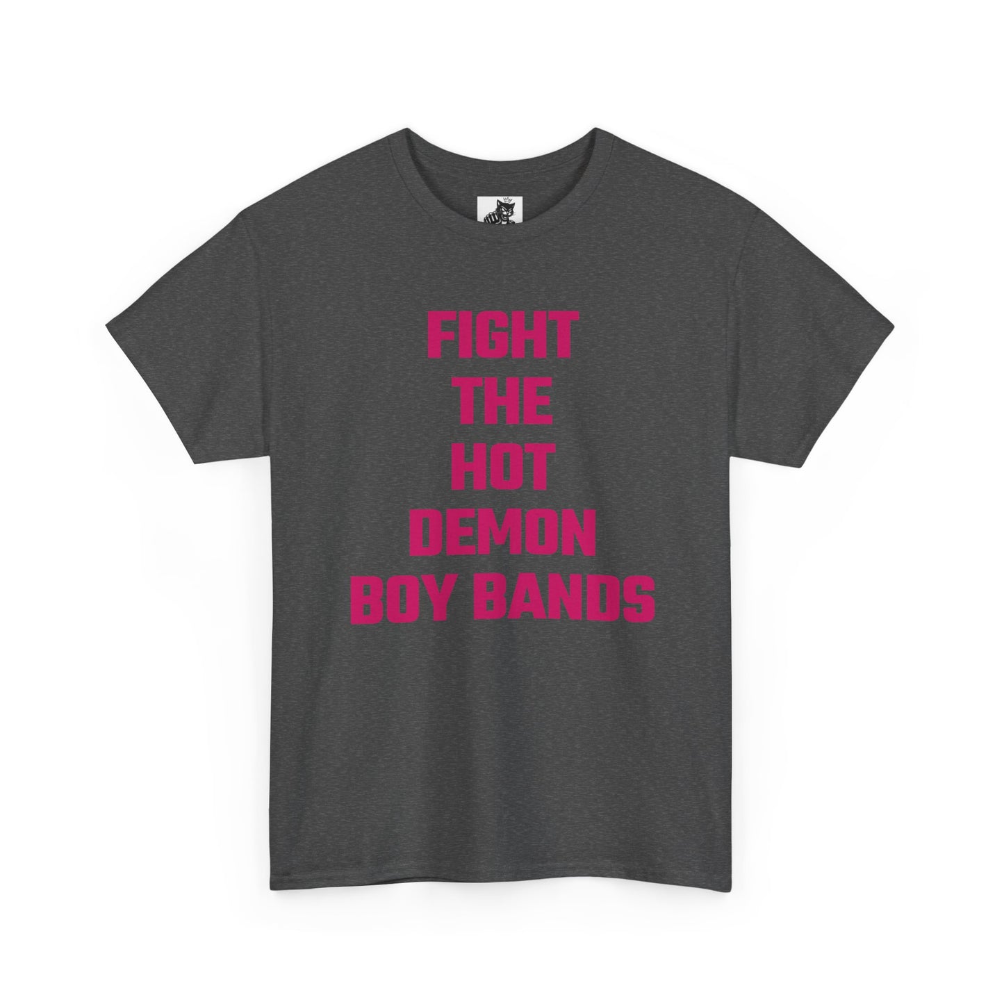 Fight The Hot Demon Boy Bands (Version 2) Graphic Tee - Unisex Cotton T-Shirt