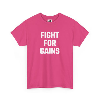 Fight for Gains Graphic Tee - Unisex Cotton T-Shirt