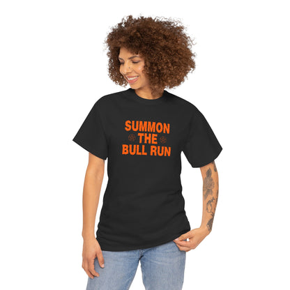 Summon The Bull Run Graphic Tee - Crypto Halloween T-Shirt