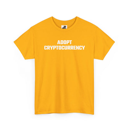 Adopt Cryptocurrency Graphic T-Shirt