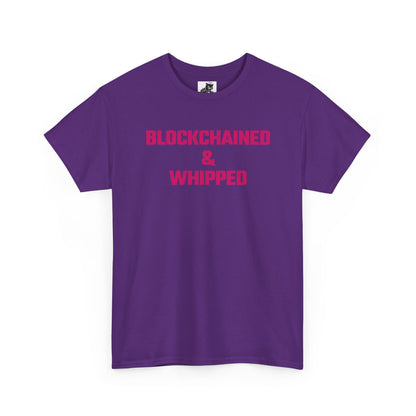 Blockchained And Whipped (Version 2) Crypto Themed T-Shirt