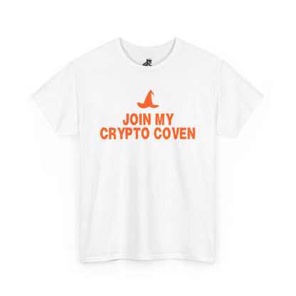 Join My Crypto Coven Graphic Tee - Crypto Halloween Witch T-Shirt