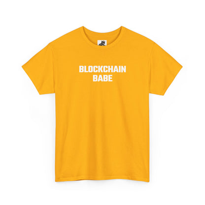 Blockchain Babe Crypto Themed T-Shirt