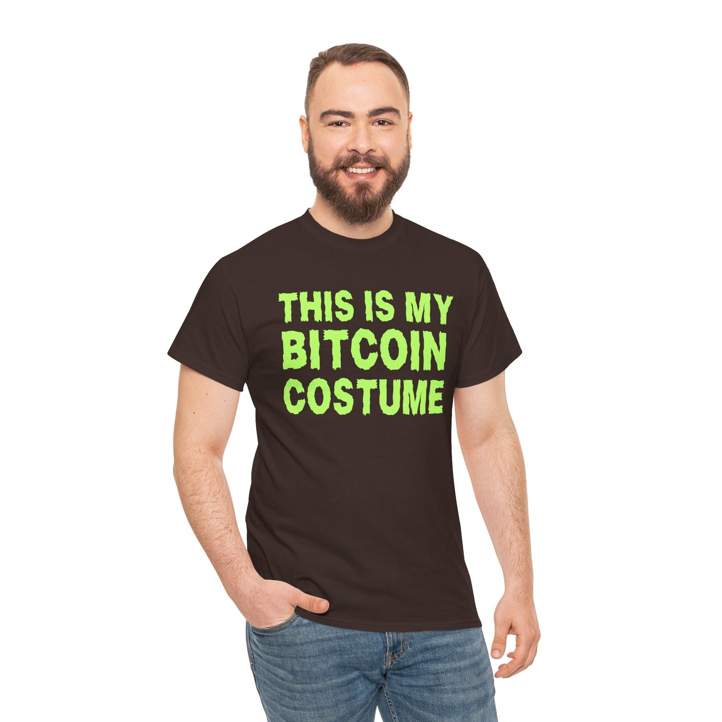 This Is My Bitcoin Costume (Version 2) Graphic Tee - Crypto Halloween T-Shirt