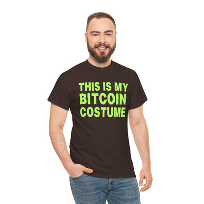 This Is My Bitcoin Costume (Version 2) Graphic Tee - Crypto Halloween T-Shirt