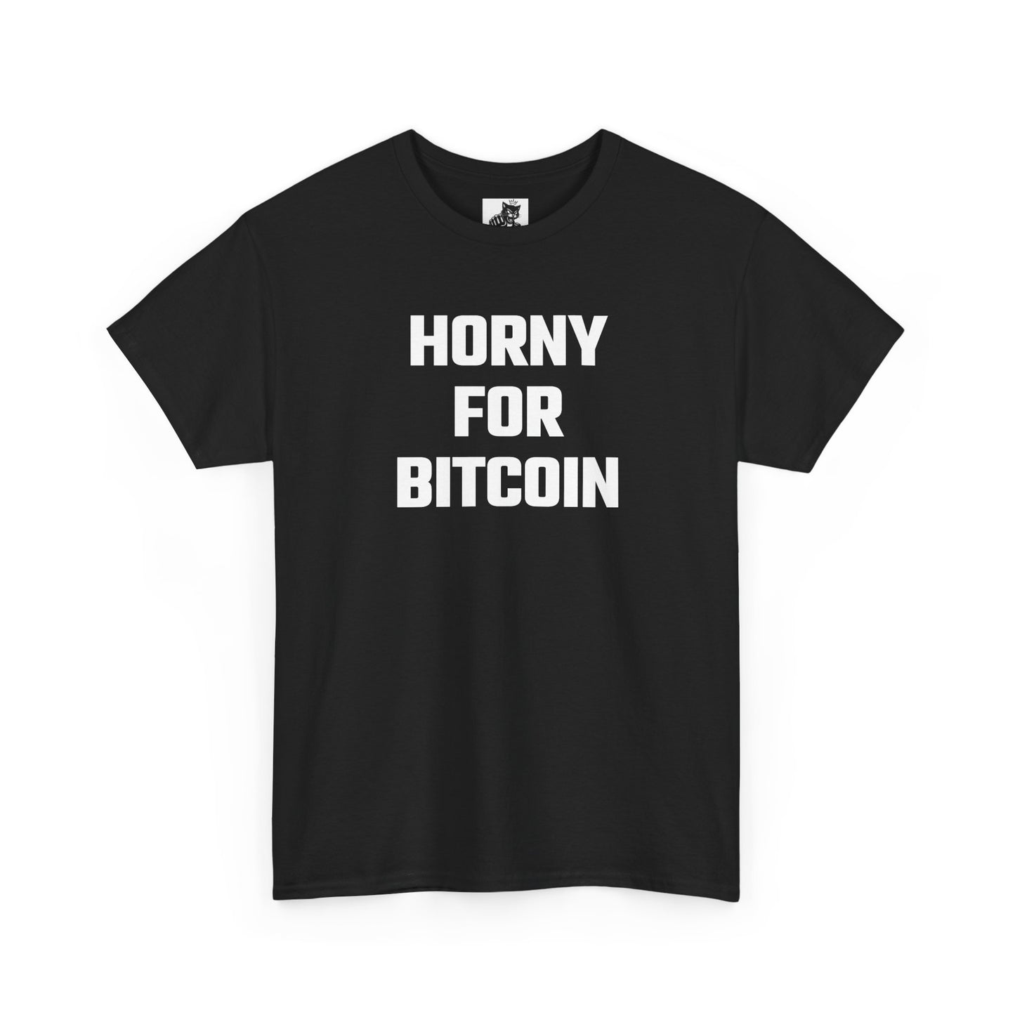 Horny For Bitcoin Crypto Themed T-Shirt
