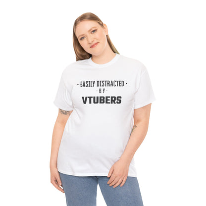 Easily Distracted By VTubers Graphic Tee - Unisex Cotton T-Shirt