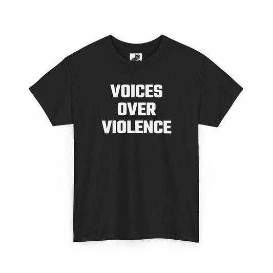 Voices Over Violence Graphic Tee - Unisex Cotton T-Shirt