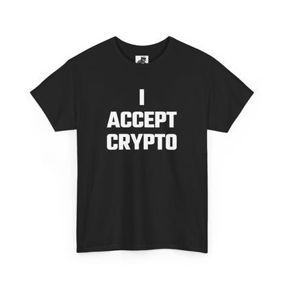 I Accept Crypto Graphic Tee - Unisex Cotton T-Shirt