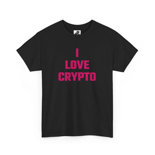 I Love Crypto (Version 2) Graphic Tee - Unisex Cotton T-Shirt
