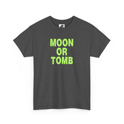 Moon Or Tomb (Version 2) Graphic Tee - Crypto Halloween T-Shirt