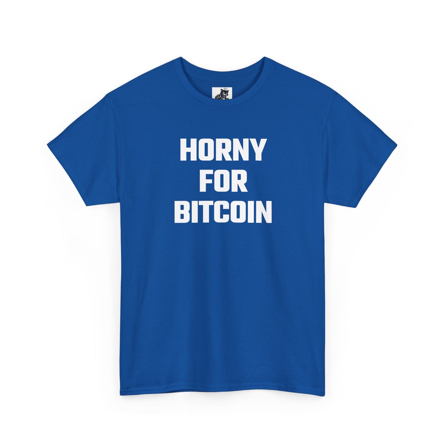 Horny For Bitcoin Crypto Themed T-Shirt