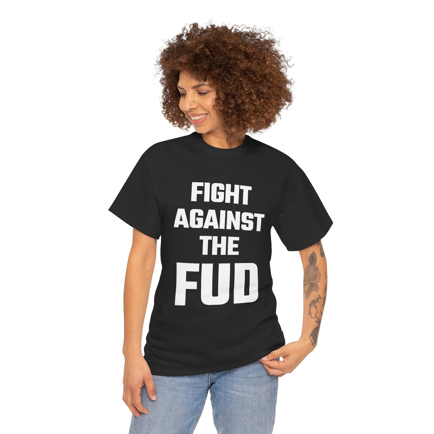 Fight Against The FUD Graphic Tee - Unisex Cotton T-Shirt