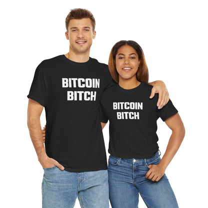 Bitcoin Bitch Graphic Tee - Unisex Cotton T-Shirt