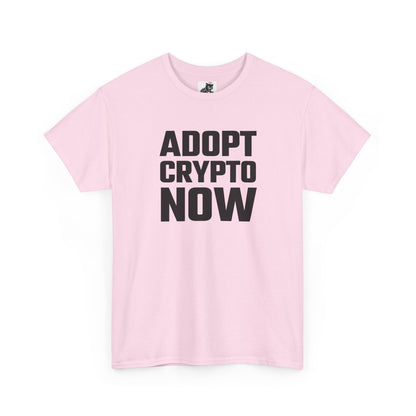 Adopt Crypto Now Graphic T-Shirt