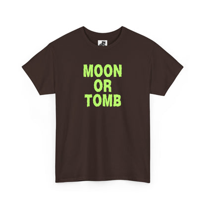 Moon Or Tomb (Version 2) Graphic Tee - Crypto Halloween T-Shirt