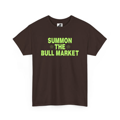 Summon The Bull Market (Version 2) Graphic Tee - Crypto Halloween T-Shirt