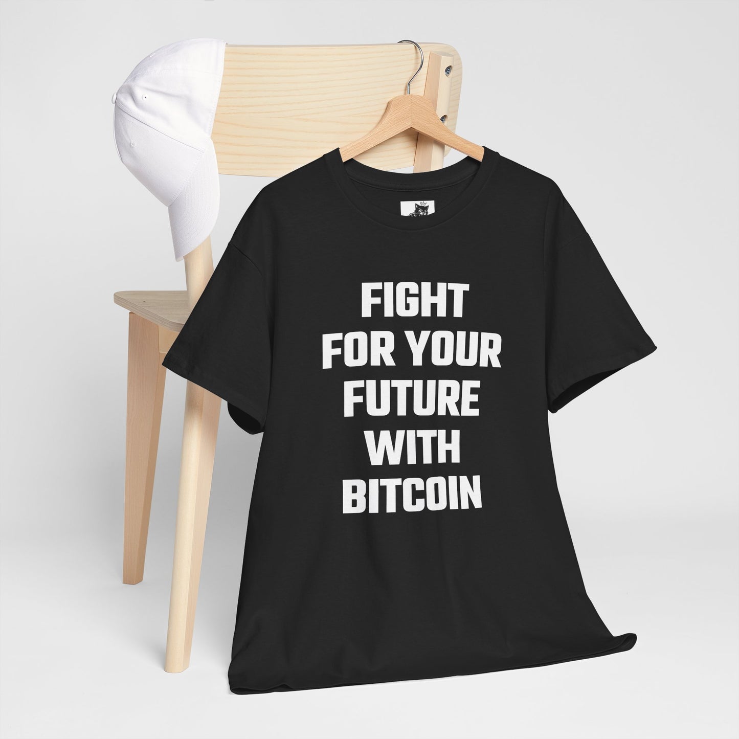 Fight For Your Future With Bitcoin Graphic Tee - Unisex Cotton T-Shirt