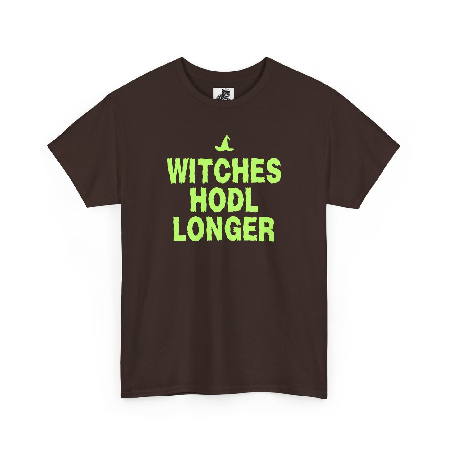 Witches HODL Longer (Version 2) Graphic Tee - Crypto Halloween Witch T-Shirt