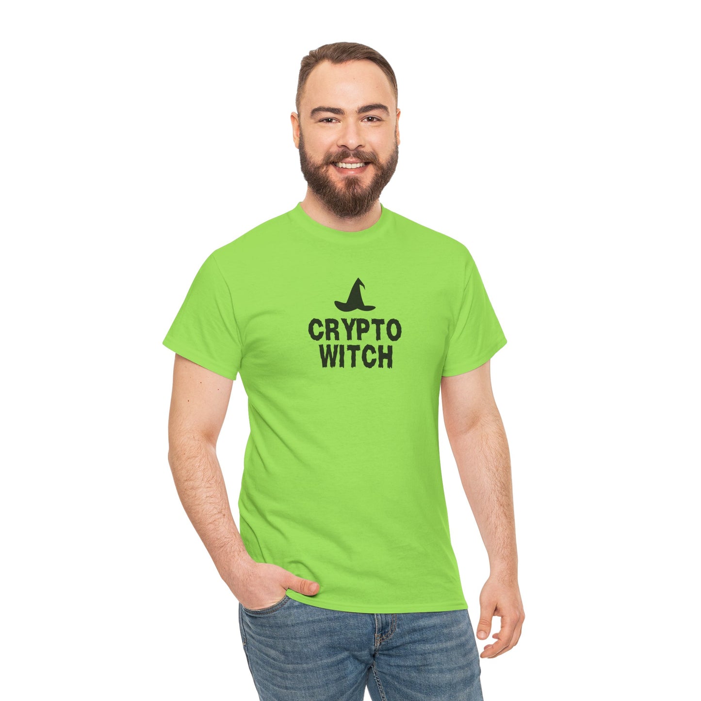 Crypto Witch (Version 2) Graphic Tee - Crypto Halloween T-Shirt