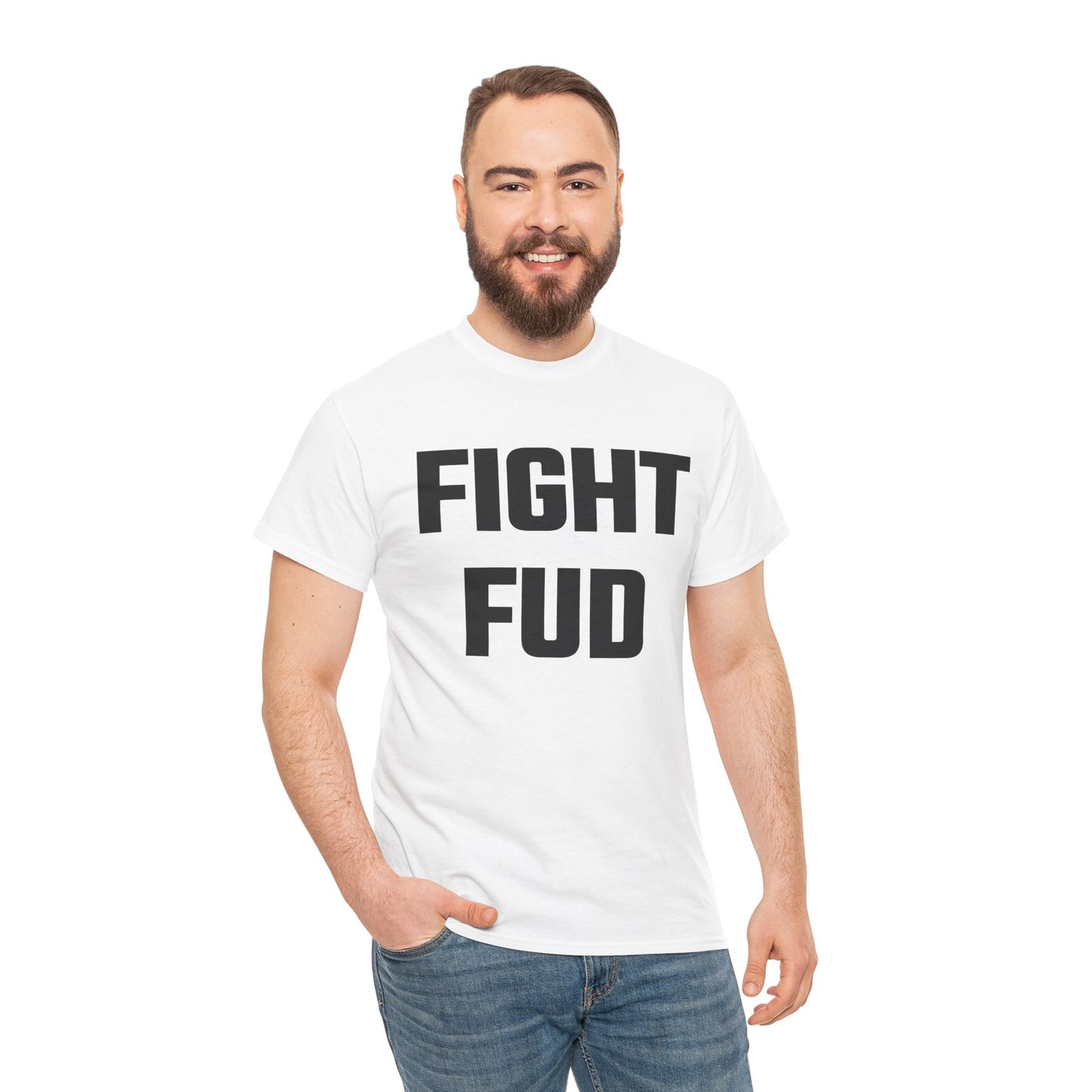 Fight FUD Graphic Tee - Unisex Cotton T-Shirt