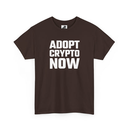 Adopt Crypto Now Graphic T-Shirt