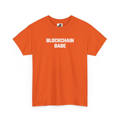 Blockchain Babe Crypto Themed T-Shirt