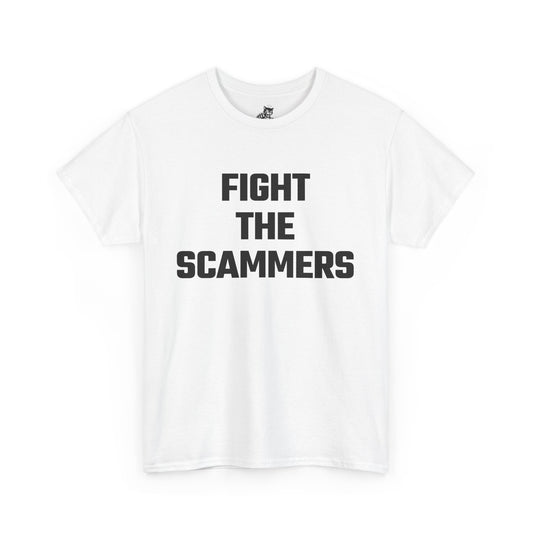 Fight The Scammers Graphic Tee - Unisex Cotton T-Shirt
