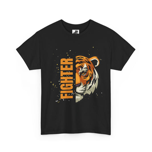 Fighter Tiger Graphic Tee - Unisex Cotton T-Shirt