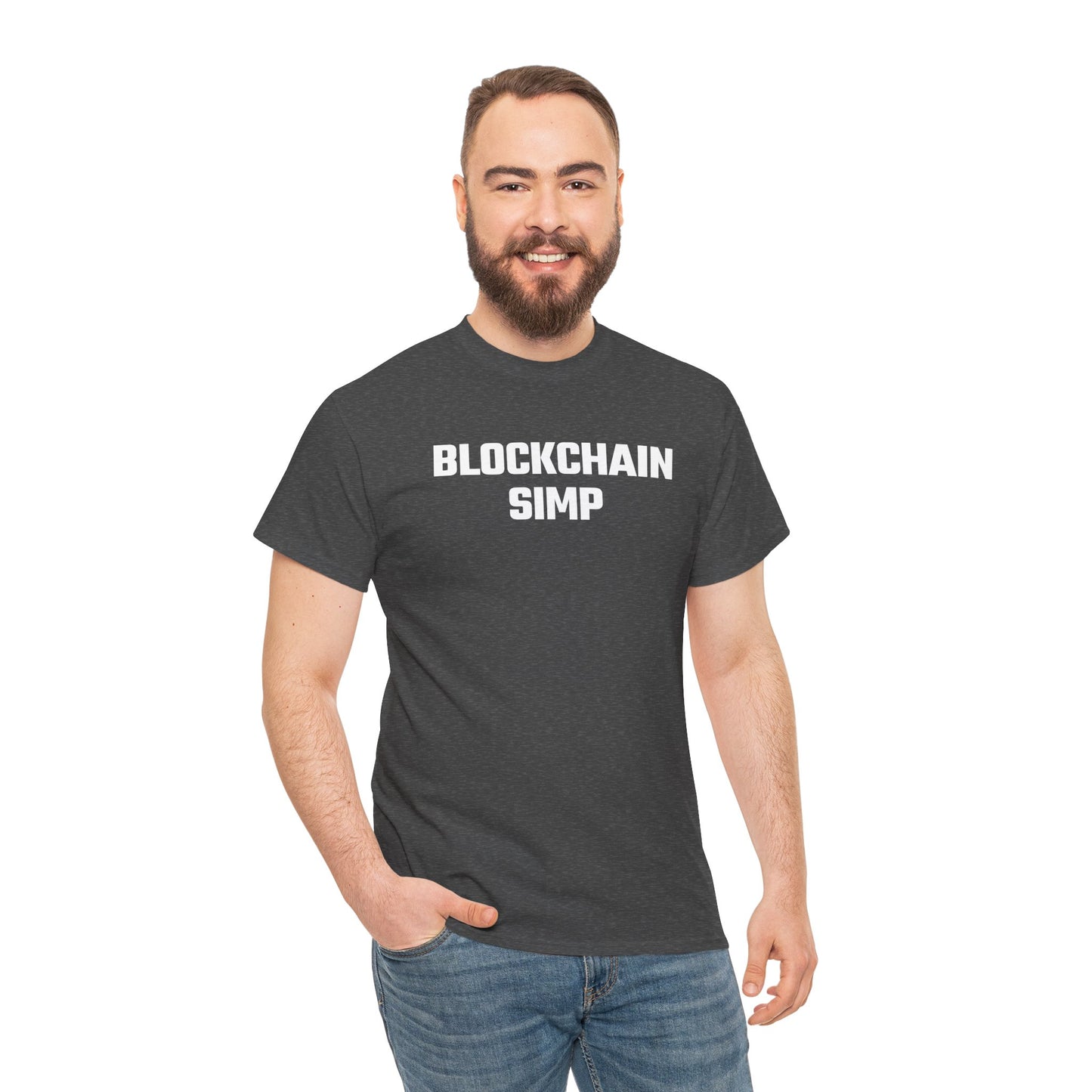 Blockchain Simp Graphic Tee - Unisex Cotton T-Shirt