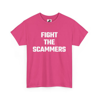 Fight The Scammers Graphic Tee - Unisex Cotton T-Shirt