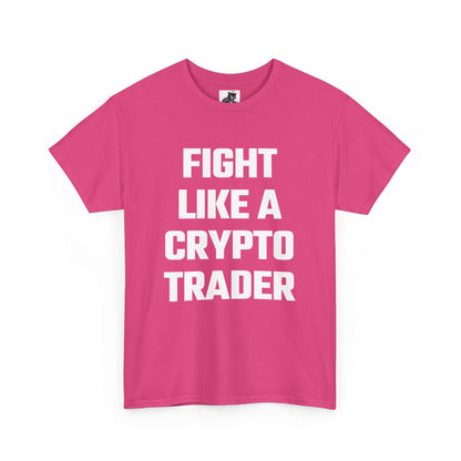 Fight Like A Crypto Trader Graphic Tee - Unisex Cotton T-Shirt