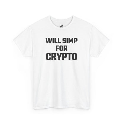 Will Simp For Crypto Graphic Tee - Unisex Cotton T-Shirt