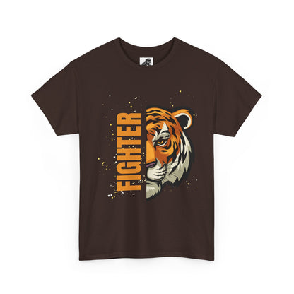 Fighter Tiger Graphic Tee - Unisex Cotton T-Shirt